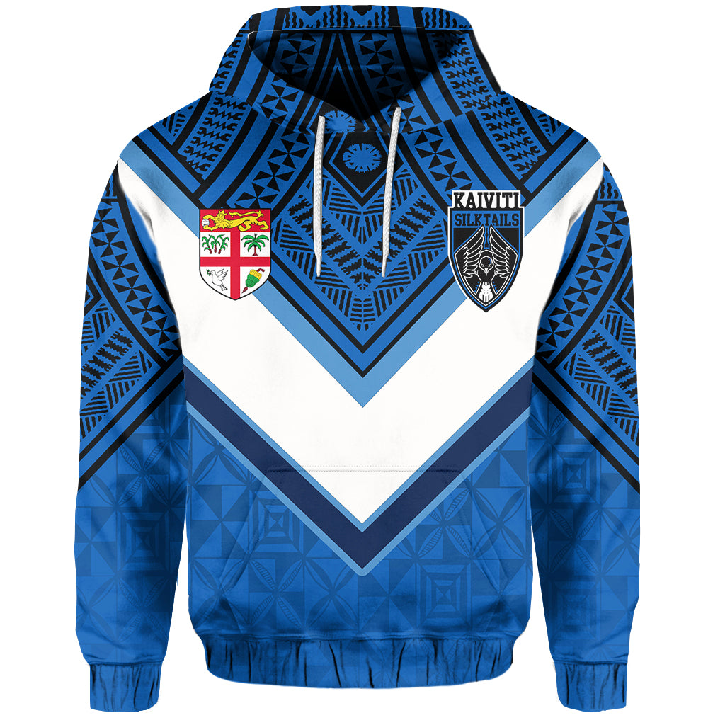 Custom Fiji Kaiviti Silktails Hoodie LT6 Unisex Blue - Polynesian Pride