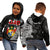 (Custom Personalised) Tonga Hoodie KID Happy Tongan Fathers Day LT13 Black - Polynesian Pride