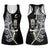 New Zealand Silver Fern Rugby Hollow Tank Top All Black Maori Version Black LT14 Female Black - Polynesian Pride