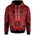 Polynesian Hawaii Hoodie Coat ofrm Hawaii & Polynesian Patterns Unisex Red - Polynesian Pride