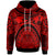 Polynesian Hawaii Hoodie Coat ofrm Hawaii & Maui Tattoo Polynesian Patterns Unisex Red - Polynesian Pride