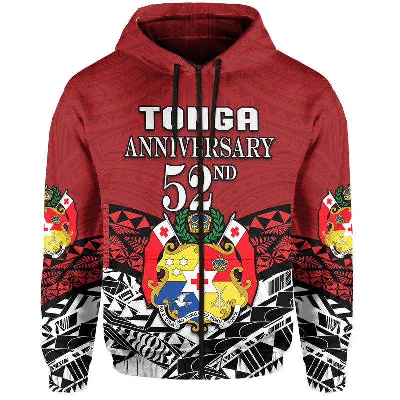 Custom Tonga Hoodie Independence Anniversary Special Version 2022 LT14 - Polynesian Pride