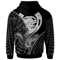Palau Hoodie Octopus Style White Color - Polynesian Pride
