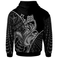 New Caledonia Hoodie Octopus Style White Color - Polynesian Pride