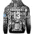 (Custom Text and Number) Fiji Rugby Zip Hoodie Flying Fijians Black Tapa Pattern LT13 - Polynesian Pride