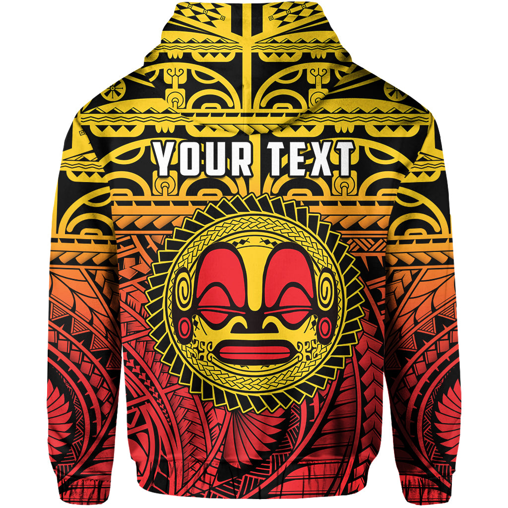 Custom Marquesas Islands Zip Hoodie Mata Tiki Polynesian Pattern LT13 - Polynesian Pride