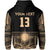 (Custom Text and Number) Marshall Islands Zip Hoodie Best Tattoo Version Golden LT13 - Polynesian Pride