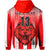 Custom Football LABASA FA Zip Hoodie Red Lion Fiji Custom Text and Number LT13 - Polynesian Pride