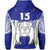 Custom Makoi Bulldogs Zip Hoodie Mix Tapa Fijian Custom Text and Number LT13 - Polynesian Pride