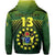 Custom The Kukis Zip Hoodie Cook Islands Rugby Custom Text and Number LT13 - Polynesian Pride