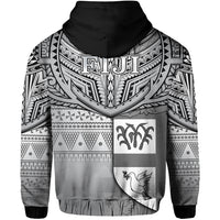 Custom Fiji Creative Zip Hoodie Love Country Version Black LT13 - Polynesian Pride