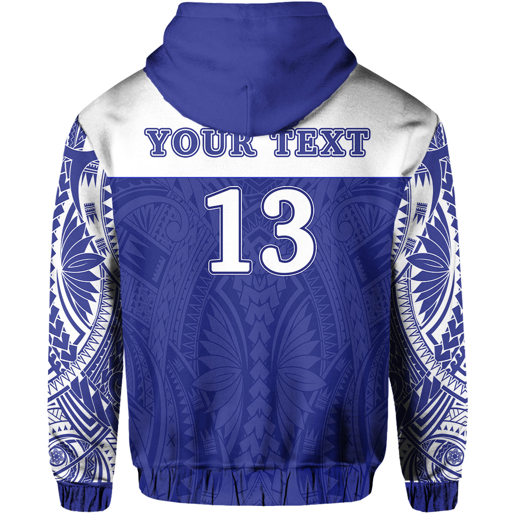 Custom Makoi Bulldogs Hoodie Forever Fiji Rugby Custom Text and Number LT13 - Polynesian Pride