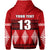 Custom Tonga Hoodie Tongan Pattern Custom Text and Number LT13 - Polynesian Pride