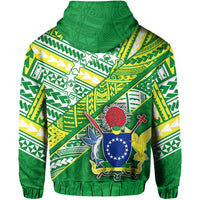 Custom Cook Islands Rugby Zip Hoodie New Breathable LT13 - Polynesian Pride