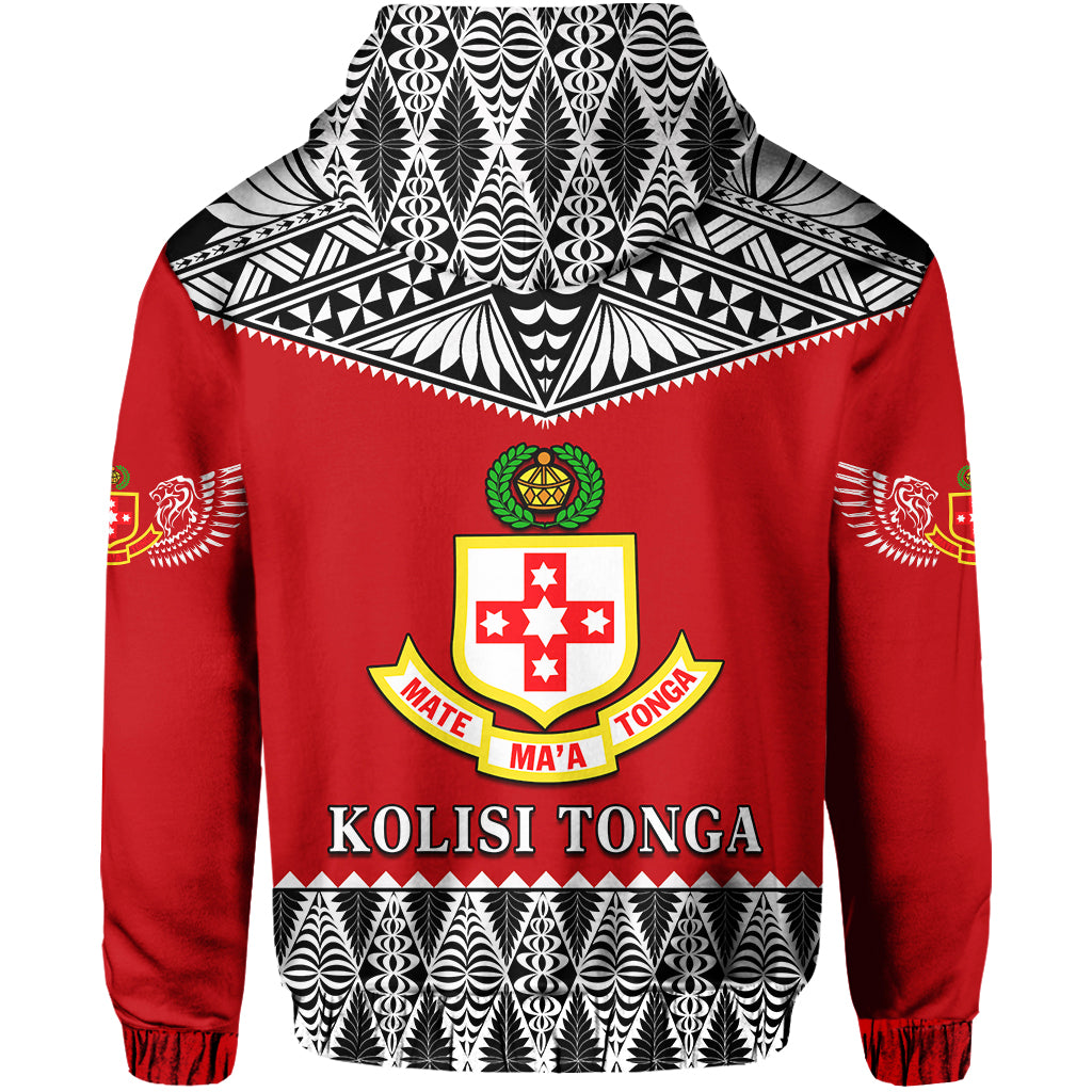 Custom Kolisi Tonga Hoodie College Atele Mate Maa Tonga LT13 - Polynesian Pride