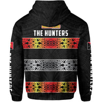 The Hunters PNG Zip Hoodie Papua New Guinea Hunters Rugby LT13 - Polynesian Pride