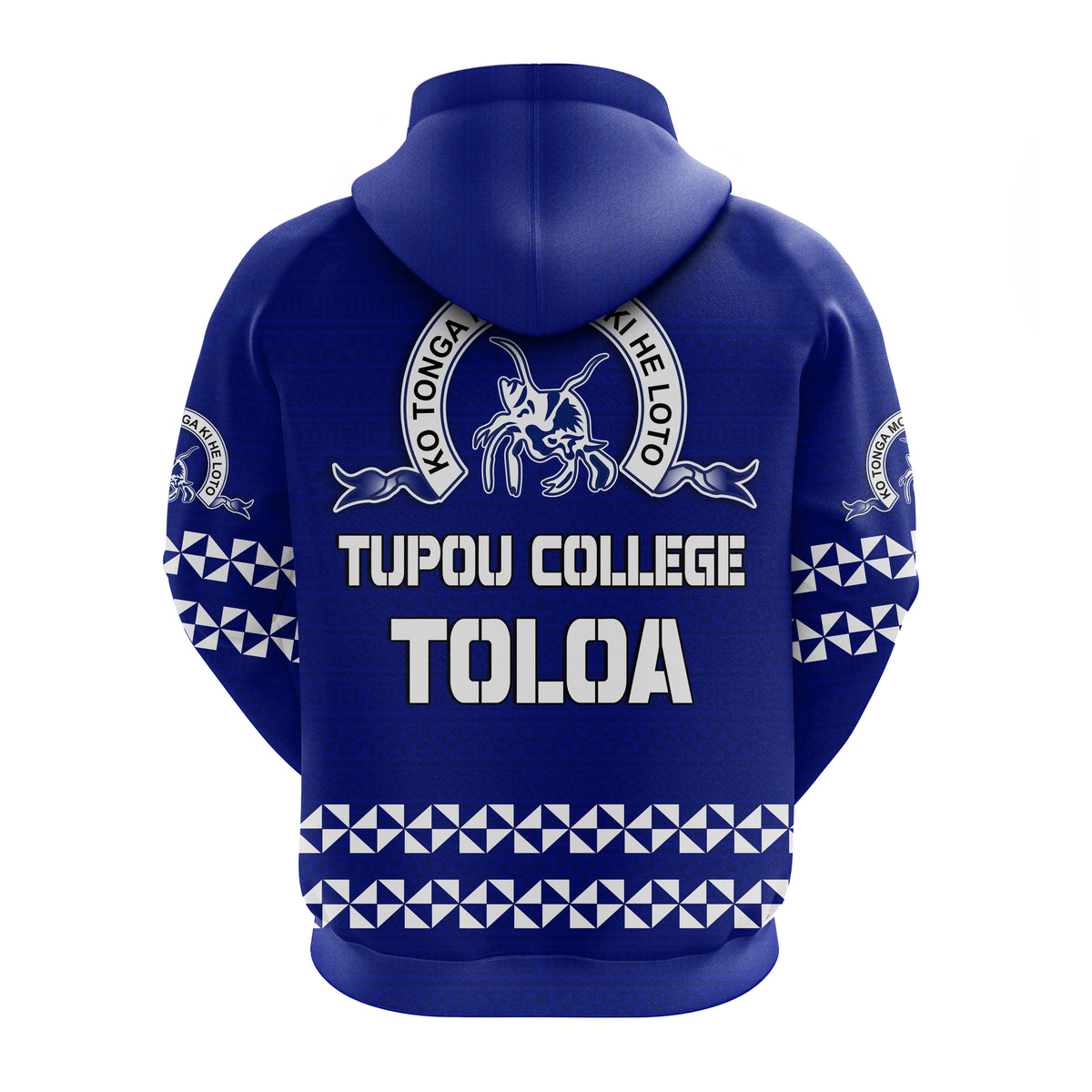 Tonga Tupou College Toloa Hoodie 156 Years Anniversary Tongan Ngatu LT13 - Polynesian Pride