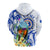 Custom Northern Mariana Islands Hoodie Mariana Fruit Dove Mix Frangipani Flowers White LT13 - Polynesian Pride