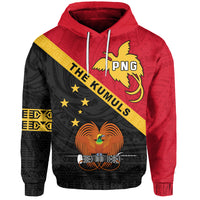 Papua New Guinea Rugby Hoodie The Kumuls PNG LT13 Unisex Red - Polynesian Pride
