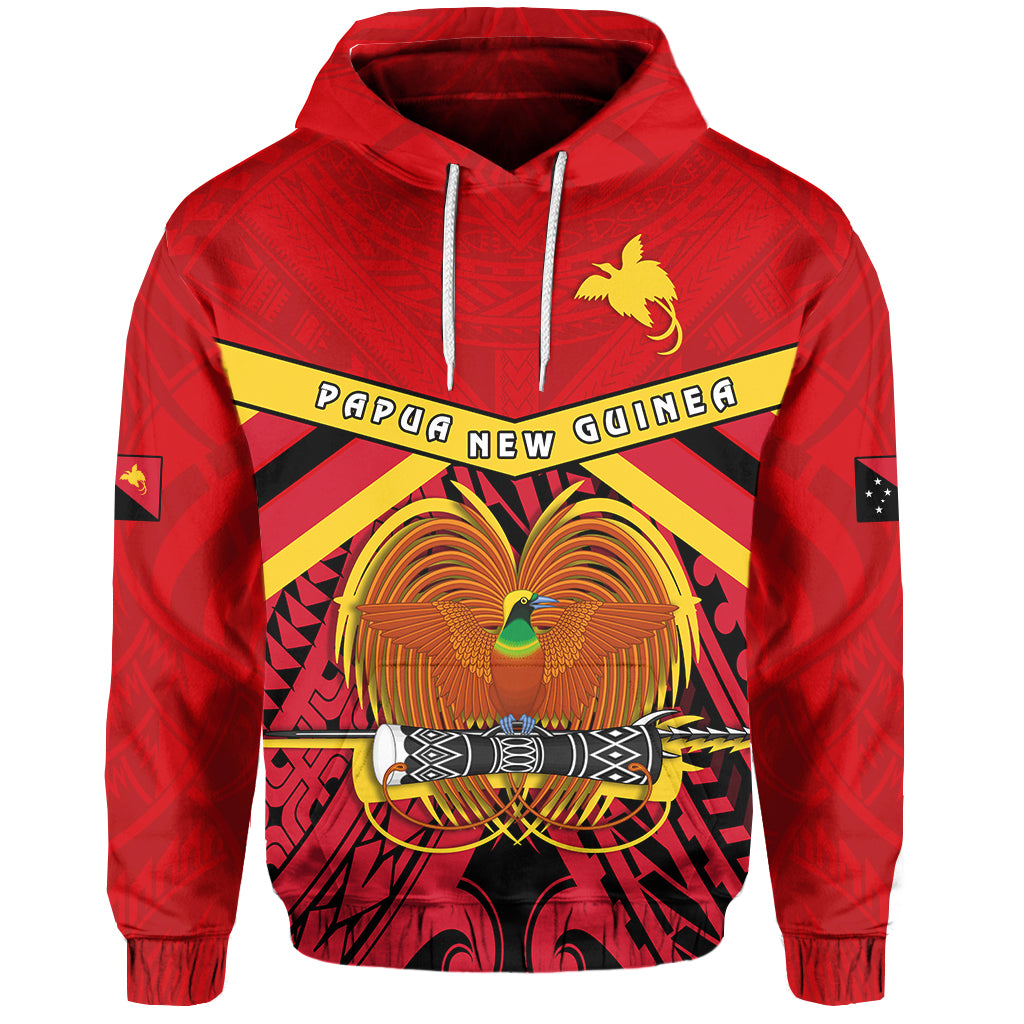 Papua New Guinea Hoodie the One and Only LT13 Unisex Red - Polynesian Pride