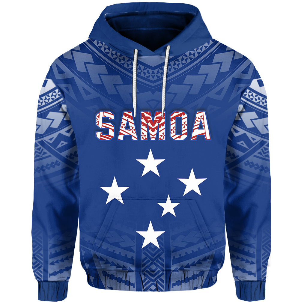 Samoa Hoodie Simple Polynesian LT13 Unisex Blue - Polynesian Pride