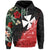 Wallis and Futuna Polynesian Hoodie Fantastic Flowers LT13 Unisex Black - Polynesian Pride