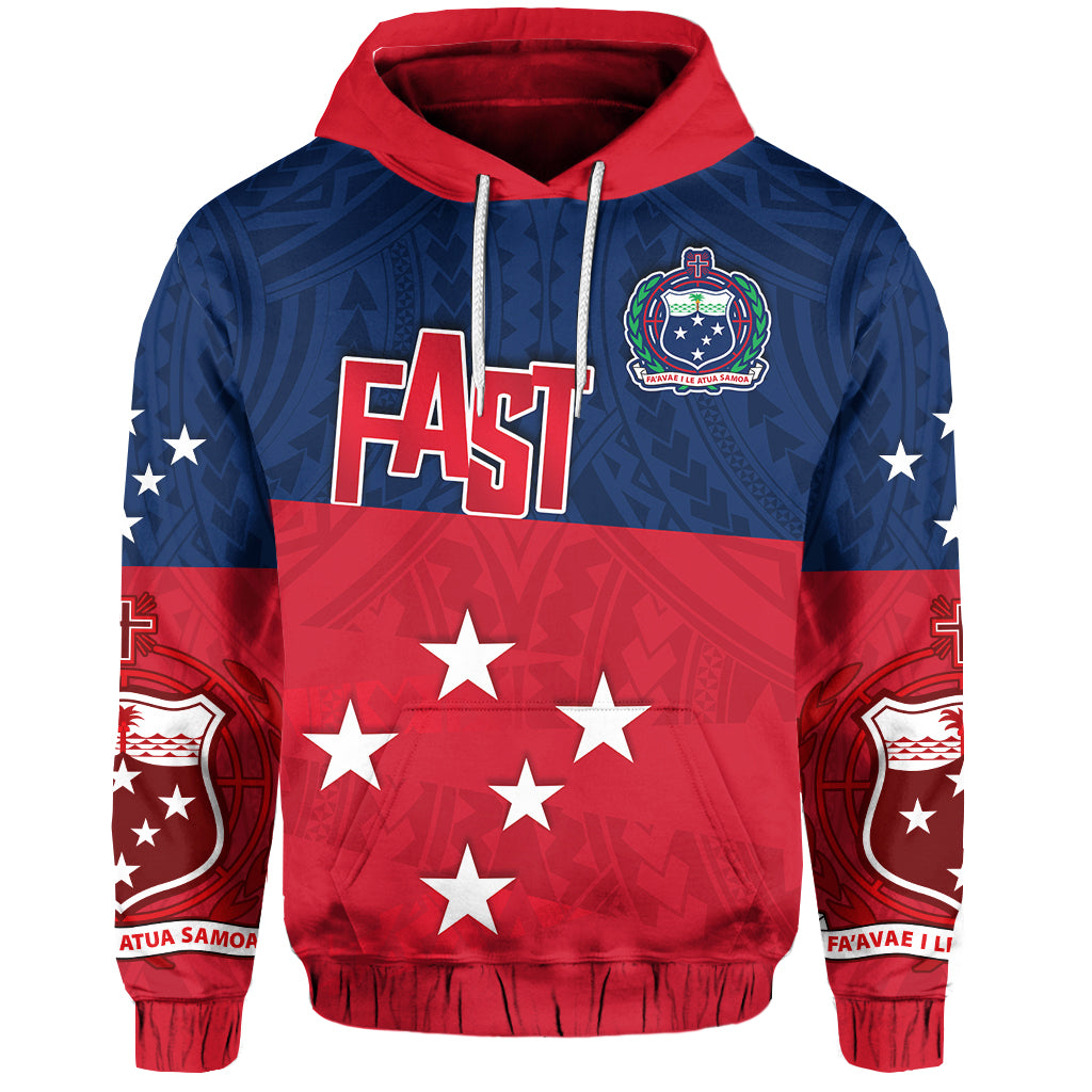 F.A.S.T Samoa Hoodie Polynesian Enthusiasm LT13 Unisex Red - Polynesian Pride