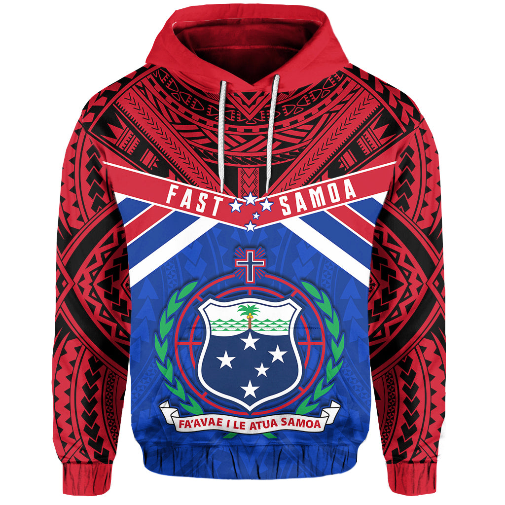 F.A.S.T Samoa Hoodie Forever LT13 Unisex Red - Polynesian Pride