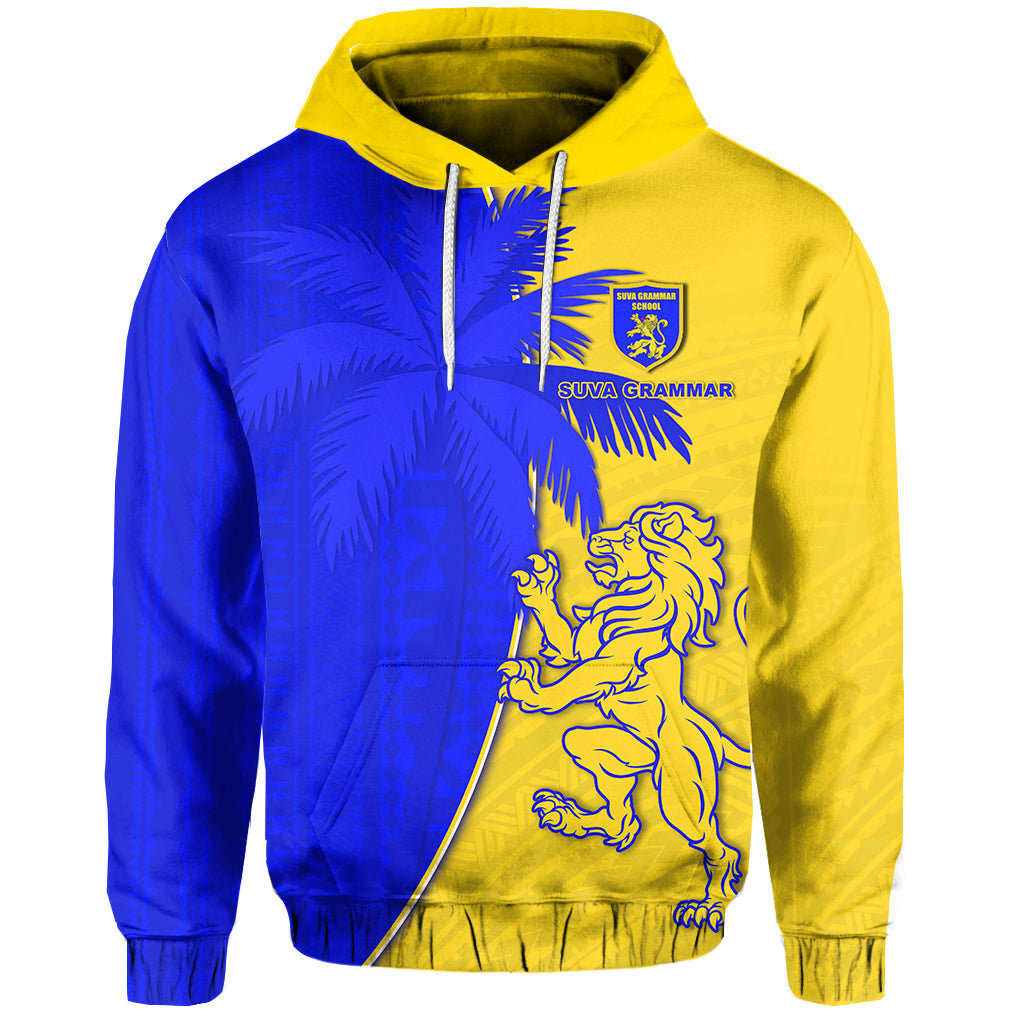 Suva Grammar Simple Hoodie Fiji School LT13 Unisex Blue - Polynesian Pride