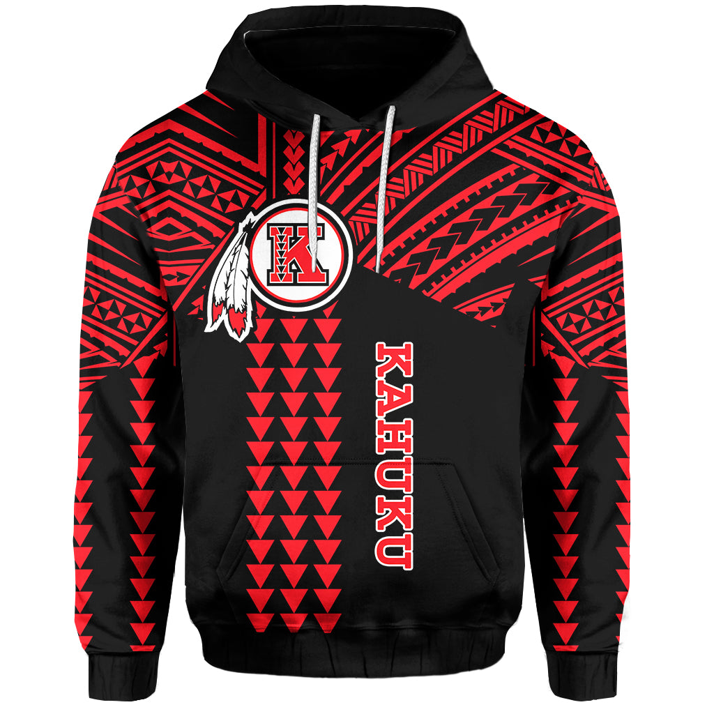 Kahuku Passionate Hoodie Hawaii High & Intermediate School LT13 Unisex Black - Polynesian Pride