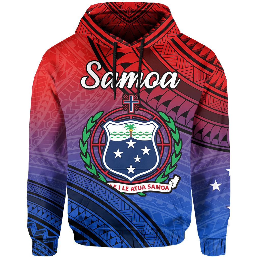 Samoa Hoodie Style Gradient Sporty Original LT13 Hoodie Gradient - Polynesian Pride