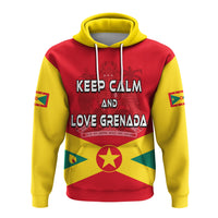 Grenada Hoodie Keep Calm and Love Grenada LT13 Art - Polynesian Pride