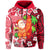 Custom Mele Kalikimaka Hoodie Christmas Hawaii with Santa Claus LT13 - Polynesian Pride