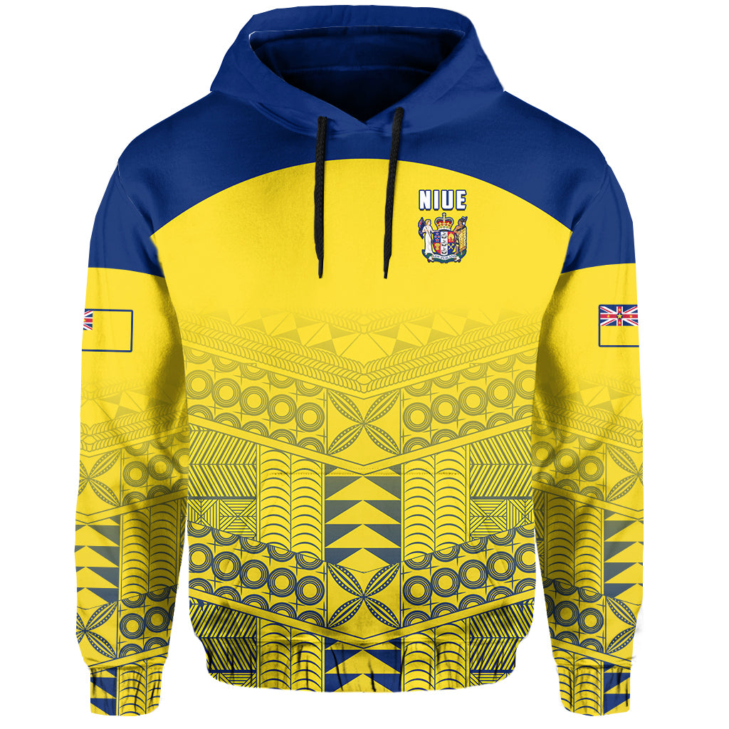 (JACKSON) Niue Hoodie Rock of Polynesia Golden LT13 Hoodie Golden - Polynesian Pride