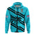 (Custom Text and Number) Fiji Rugby Tapa Pattern Fijian 7s Cyan Hoodie LT14 Zip Hoodie Cyan - Polynesian Pride