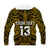 (Custom Text and Number) New Zealand Silver Fern Rugby Hoodie All Black Gold NZ Maori Pattern LT13 - Polynesian Pride