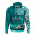 Custom American Samoa Hoodie Fautasi Race Samoan Pattern Ver.03 LT14 Pullover Hoodie Turquoise - Polynesian Pride