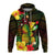 Custom Hawaii Hoodie Pineapple Mix Kakau Reggae Kanaka LT14 Pullover Hoodie Reggae - Polynesian Pride