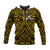 (Custom Text and Number) New Zealand Silver Fern Rugby Hoodie All Black Gold NZ Maori Pattern LT13 - Polynesian Pride