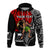 Custom Siva Samoa Zip Hoodie Samoan Dance Mix Red Polynesian LT13 Unisex Red - Polynesian Pride