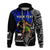 Custom Siva Samoa Zip Hoodie Samoan Dance Mix Blue Polynesian LT13 Unisex Blue - Polynesian Pride