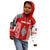 (Custom Personalised) Tonga Rugby KID Hoodie - Mate Ma'a Tonga LT13 Zip Hoodie Red - Polynesian Pride