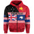 Custom Papua New Guinea New Zealand Hoodie Polynesian PNG and NZ LT13 Zip Hoodie Red - Polynesian Pride