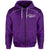 Custom Maori 2021 Zip Hoodie Purple Aotearoa Tattoo Custom Text and Number LT13 - Polynesian Pride