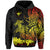 Hawaii Polynesian Zip Hoodie Wild Hammerhead Sharks Fresh Life LT13 Unisex Black - Polynesian Pride