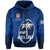 Fiji Rugby Zip Hoodie Flying Fijians Blue Tapa Pattern LT13 Unisex Blue - Polynesian Pride