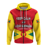 Grenada Hoodie Keep Calm and Love Grenada LT13 - Polynesian Pride