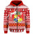 Custom Tonga Kilisimasi Fiefia Zip Hoodie Merry Christmas with Tongan Pattern LT13 - Polynesian Pride