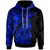 Polynesian Tonga Hoodie Maui Moana Tattoo with Seal Tonga Unisex Blue - Polynesian Pride