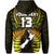 (Custom Text and Number) Aotearoa Fern Hoodie New Zealand Hei Tiki Gold Style LT13 - Polynesian Pride